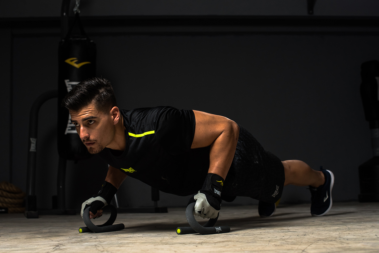 Barra Everlast Entrenamiento Pecho Brazos Hombros - Imagen 4