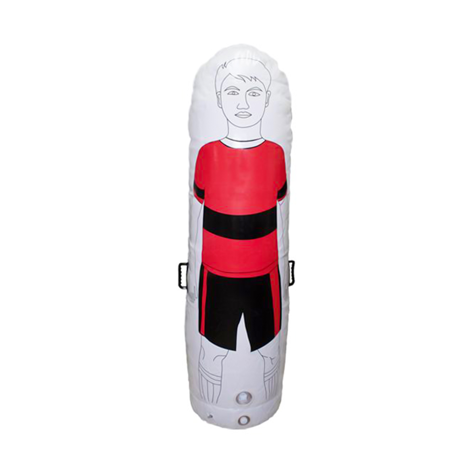 Barrera Futbol Inflable 180cm Blanco y Negro - Imagen 2