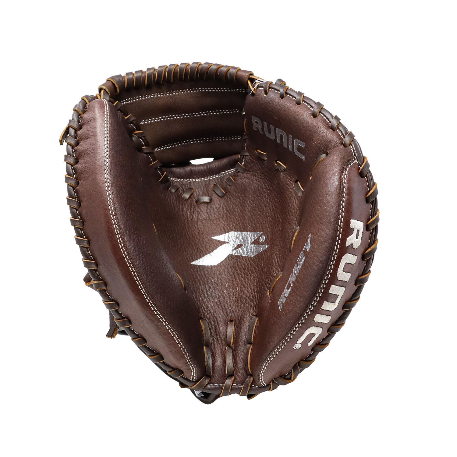 Mascota Catcher Béisbol Runic Junior Cuero - Imagen 5