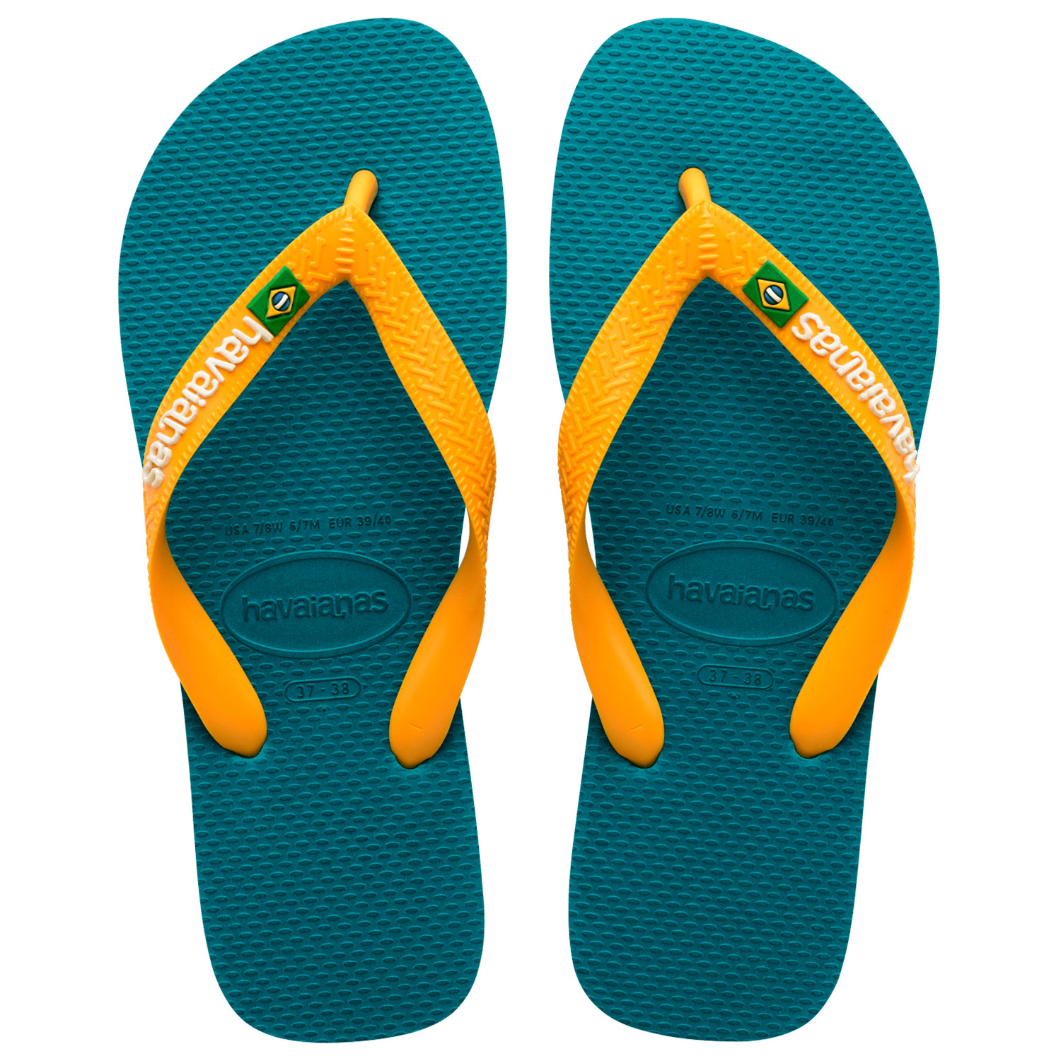 Sandalias Havaianas Moda Brasil Logo Fc Caucho - Imagen 4