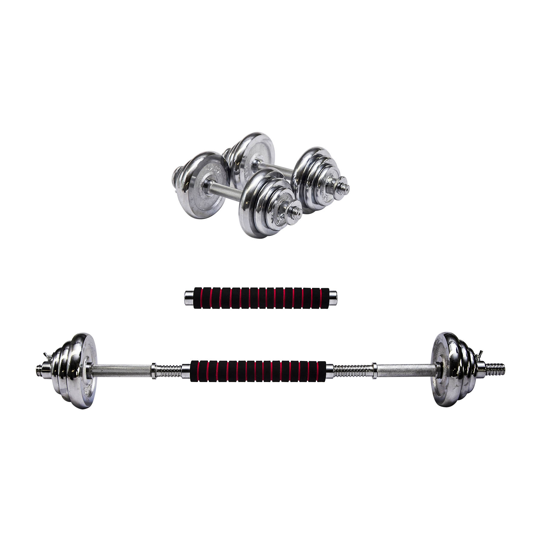 Set Pesas Runic Cromado Extensible Antideslizante - Imagen 5