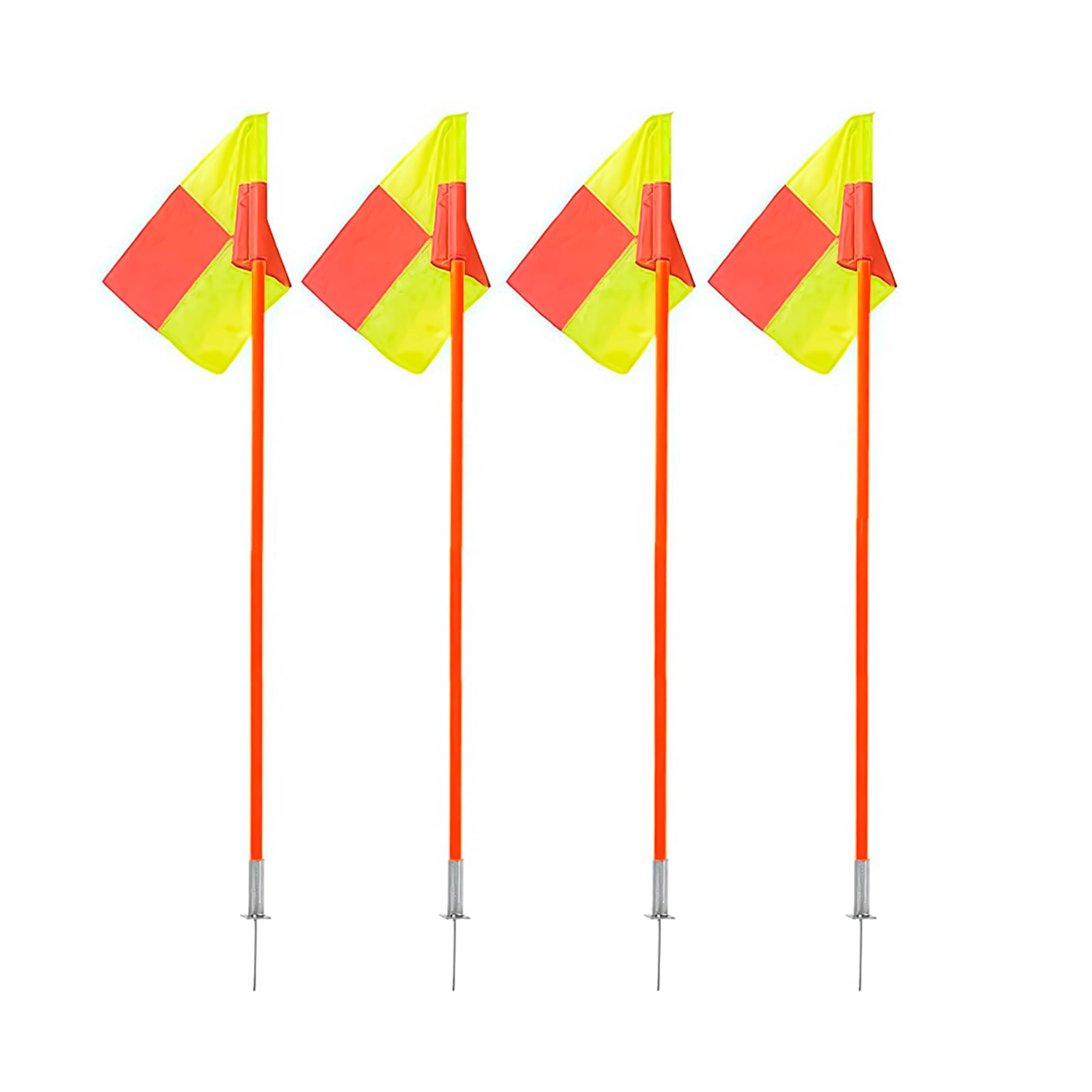 Set de 4 banderas de córner para fútbol - Imagen 2