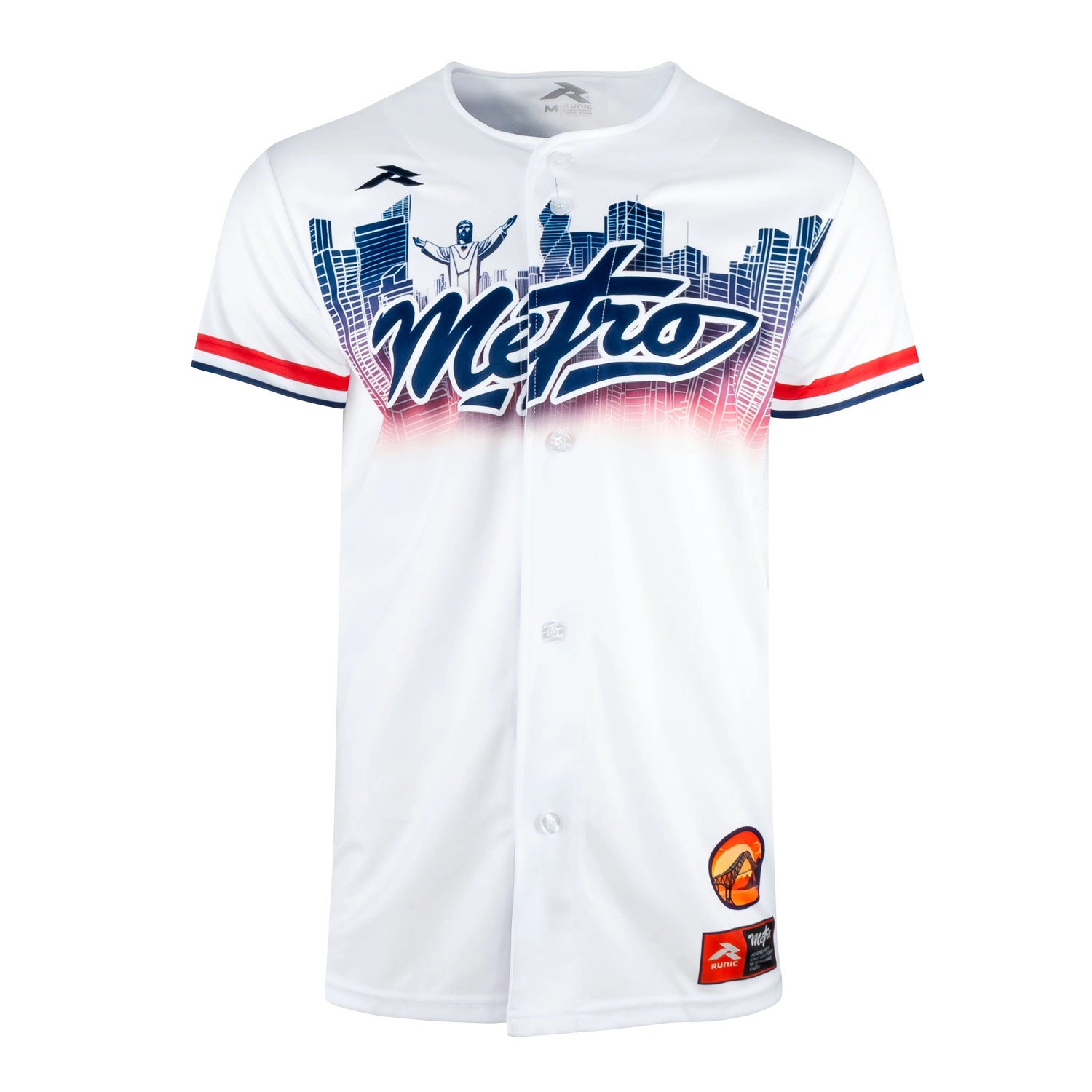 Sueter de Béisbol Runic Metro Blanco - Imagen 2