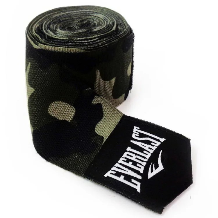 Vendas de Boxeo Verde Camo Everlast Algodón - Imagen 2